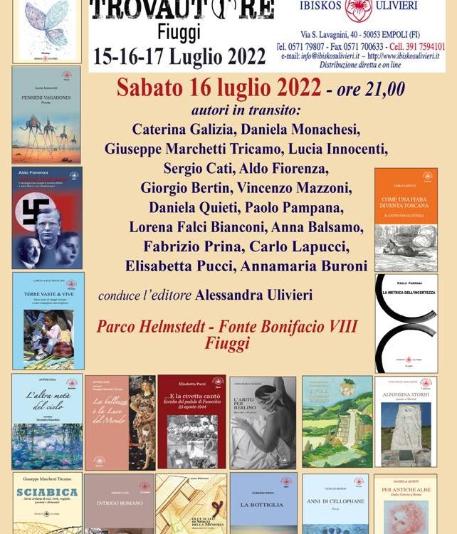 Fiera del libro di Fiuggi - Trovautore 2022